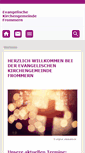 Mobile Screenshot of evangelische-kirche-frommern.de